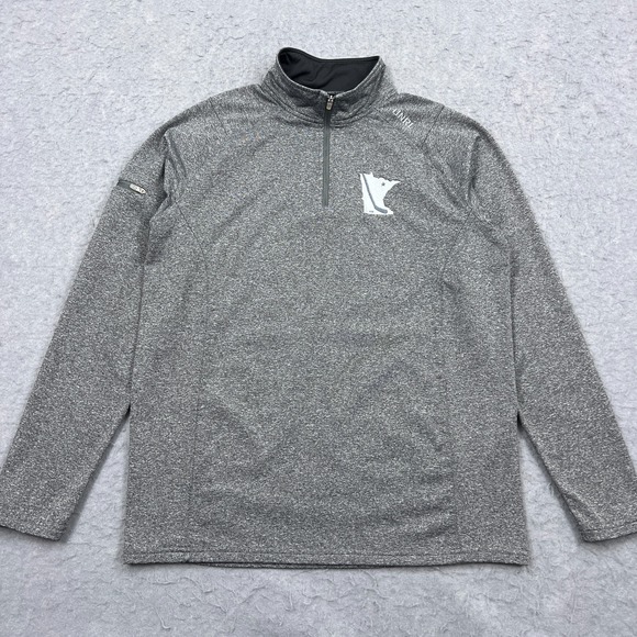 Unrl Other - UNRL Elite 1/4 Zip Men's Medium Gray Pullover Performance Minnesota Hockey State